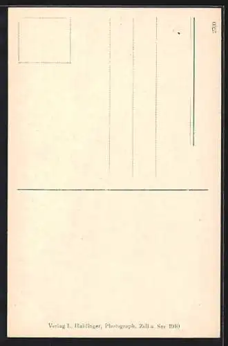 AK Zell a. See, Martkplatz mit Kirche