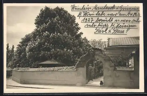 AK Wien-Grinzing, Gasthaus Heuriger Pepi Manhart, Cobenzlgasse 15