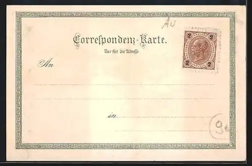 Lithographie Kufstein, Veste Geroldseck, an der Sparchen-Mühle