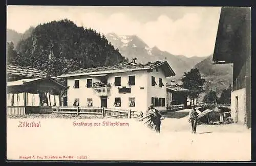 AK Ginzling /Zillerthal, Gasthaus zur Stillupklamm