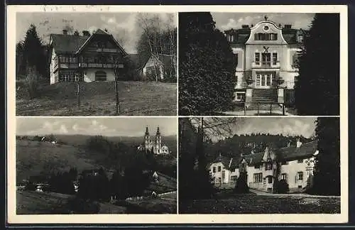 AK Graz, Mariatrost, Sanatorium Steyskal, Mehrfachansicht