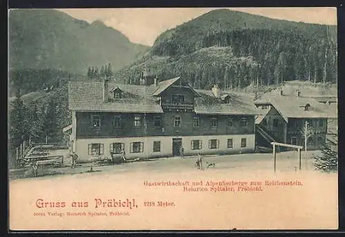 AK Präbichl, Gasthaus und Alpenherberge zum Reichenstein Heinrich Spitaler