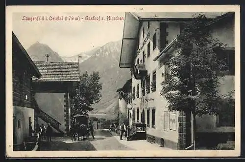 AK Längenfeld i. Oetztal, Gasthof z. Hirschen