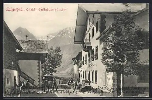 AK Längenfeld im Oetztal, Gasthof zum Hirschen