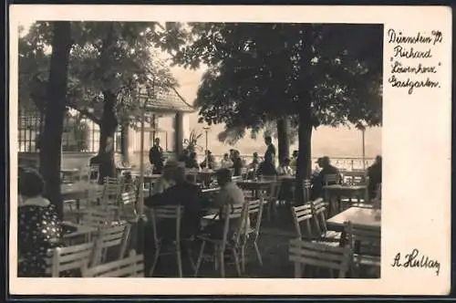 AK Dürnstein a. D., Restaurant Richard Löwenherz, Gastgarten