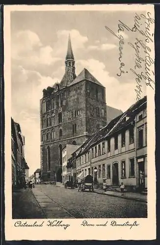 AK Kolberg, Dom und Domstrasse