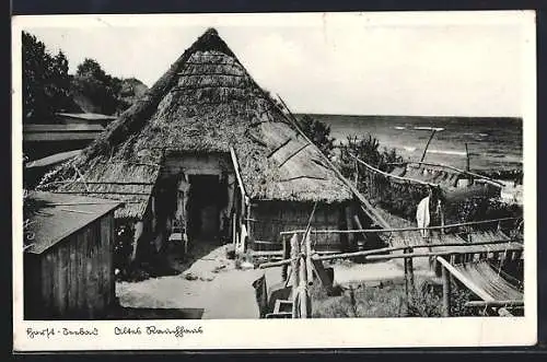 AK Horst-Seebad, Altes Rauchhaus am Meer