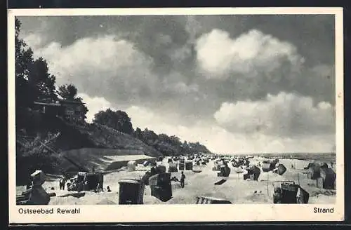 AK Rewahl /Ostsee, Am Strand, Panorama