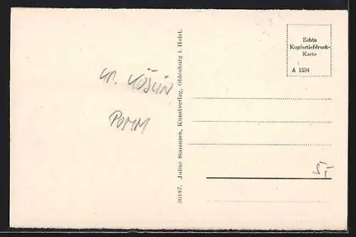 AK Ostseebad Grossmöllen, Ortsansicht mit Strand