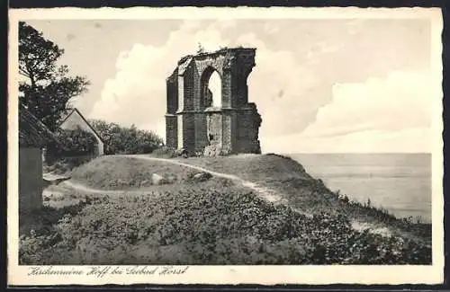 AK Horst-Seebad, Kirchenruine Hoff mit Umgebung