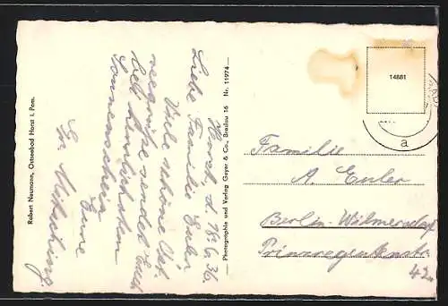 AK Horst-Seebad, Kirchenruine Hoff mit Umgebung