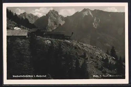 AK Vorderkaiserfeldenhütte, Berghütte im Kaisertal