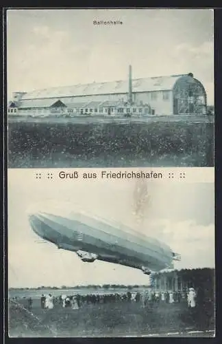 AK Friedrichshafen, Zeppelin und Ballonhalle