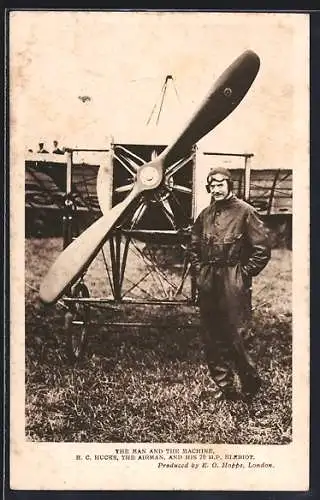 AK Flugzeug 70 HP Bleriot, Airman B. C. Hucks
