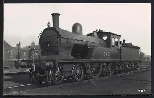Foto-AK Lokomotive No. 663 LNER, englische Eisenbahn