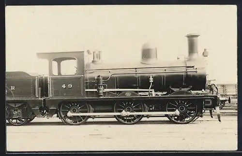 Foto-AK Lokomotive No. 49, englische Eisenbahn