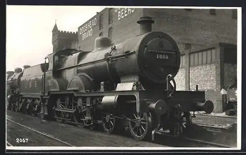 Foto-AK Lokomotive No. 1053 LMS, englische Eisenbahn