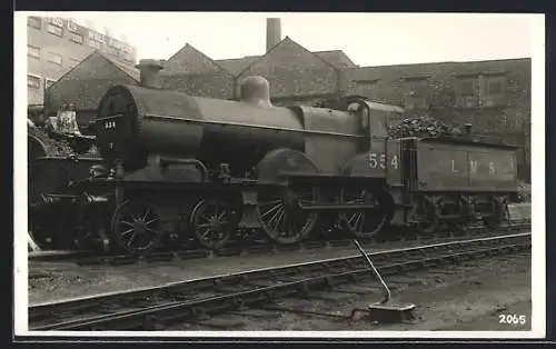 Foto-AK Lokomotive No. 554 LMS, englische Eisenbahn