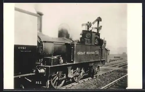 Foto-AK Lokomotive Great Western, englische Eisenbahn
