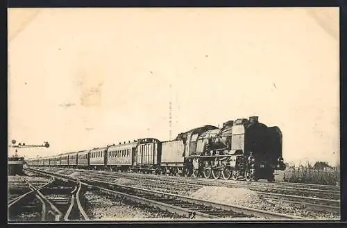 AK Eisenbahn, Region du Sud-Est, le rapide de Marseille-Nice, Machine Pacific ameliöree, Serie 231 G