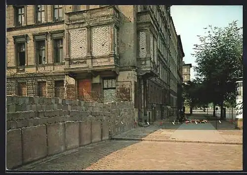 AK Berlin, Grenze Bernauer Strasse