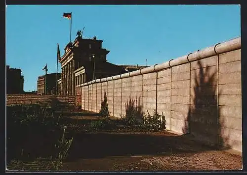 AK Berlin, Brandenburger Tor & Mauer
