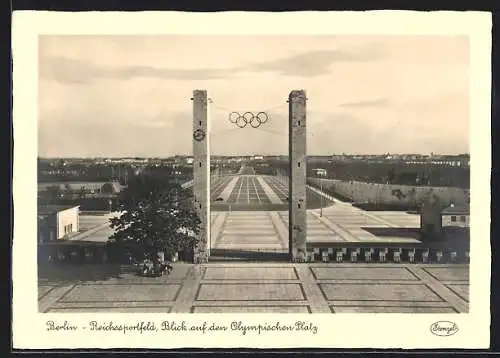 AK Berlin, Reichssportfeld, Blick auf den Olympischen Platz