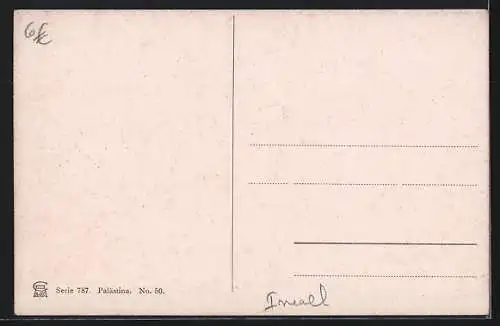 Künstler-AK F.Perlberg: Der Jakobsbrunnen bei Nablus