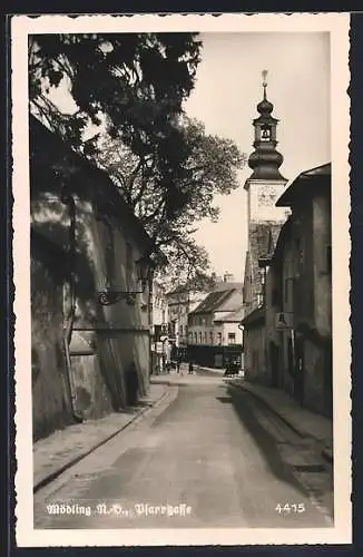 AK Mödling, Blick in die Pfarrgasse