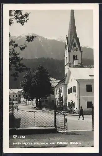 AK Mauthen, Marktplatz mit Polinik