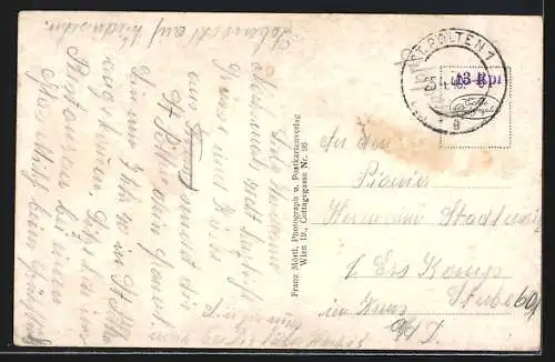 AK St. Pölten /N.-D., Teilansicht mit Strassenpartie