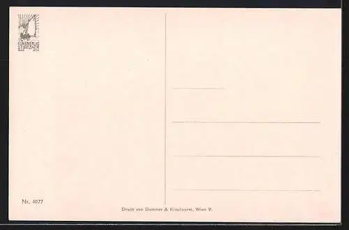 Künstler-AK Otto Stoitzner: Heidenreichstein, Uferpartie mit Burg