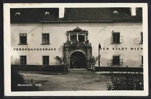 AK Mauerbach /N. Ö., Versorgungshaus der Stadt Wien