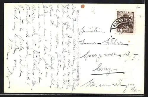 AK Radenthein, Untertweng, Pension Gartenrast im Sonnenschein