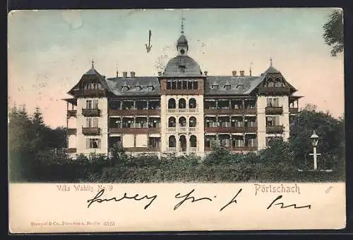 AK Pörtschach, Villa Wahlis No. 9