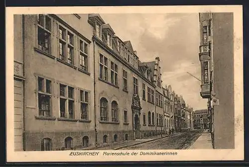 AK Euskirchen, Marienschule der Dominikanerinnen mit Strasse