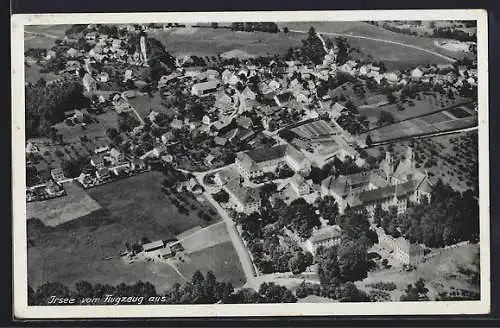 AK Irsee, Gesamtansicht vom Flugzeug aus