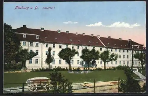 AK Neuburg / Donau, Blick auf Kaserne 1
