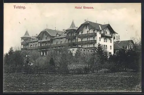 AK Tutzing, Partie am Hotel Simson