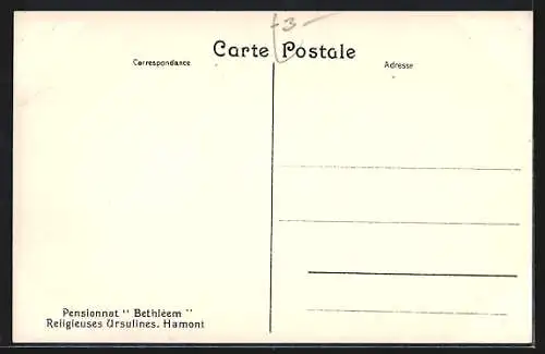 AK Hamont, Pensionnat Bethléem, Ursulines, Réfectoire
