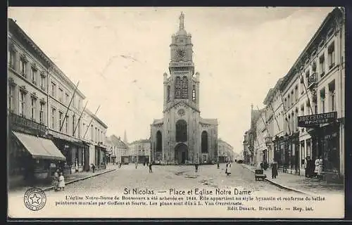 AK Saint-Nicolas, Place et Eglise Notre Dame