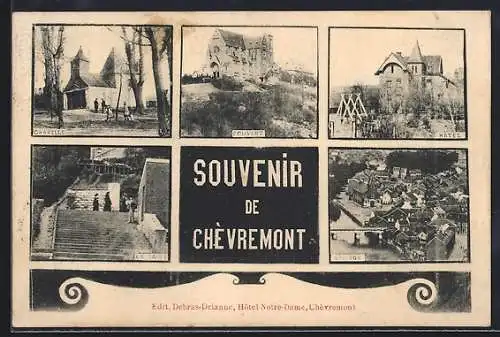AK Chèvremont, Couvent, Hotel, Chapelle, Village