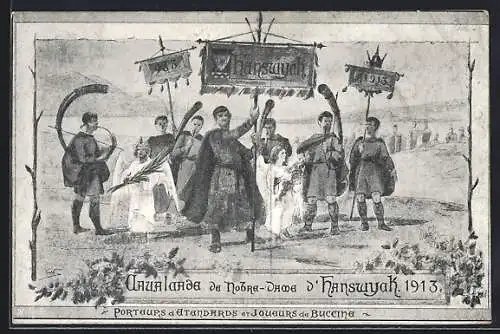 Künstler-AK Mechelen, Cavalcade de Notre-Dame d`Hanswyck 1913