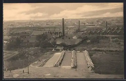 AK Charleroi, La Verrerie, Vue générale d`Usine