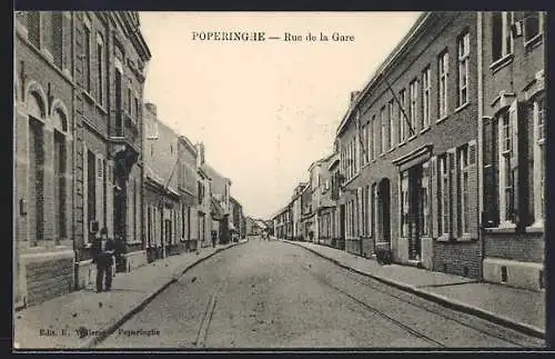AK Poperinghe, Rue de la Gare