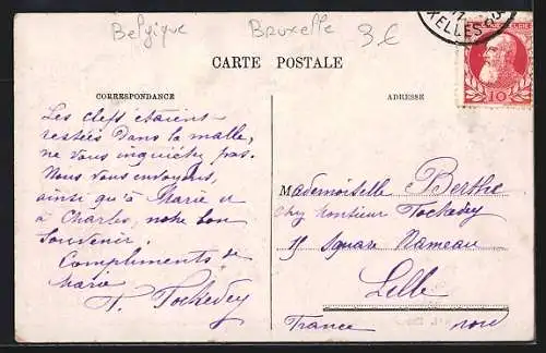 AK Bruxelles, Entrée triomphale de M. Fallières, Président de la République Francaise 1911