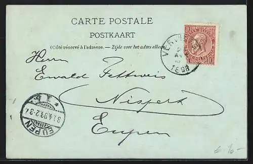 Mondschein-AK Verviers, Vielle Rue