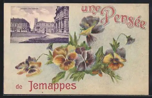 AK Jemappes, Place Communale, Une Pensée