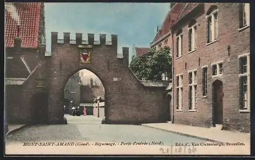 AK Mont-Saint-Amand /Gand, Béguinage, Porte d`entrée, Nord