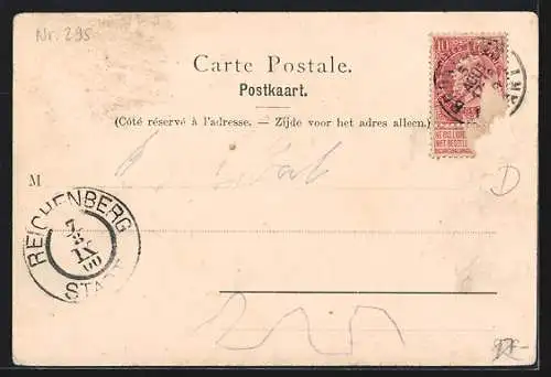 AK Bruxelles, Monument éléve à la memoire d`Anspach